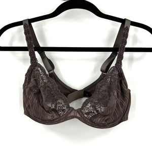 Conturelle Unlined Wired Full Lace Cups Adjustable Straps Lingerie Women's 34D